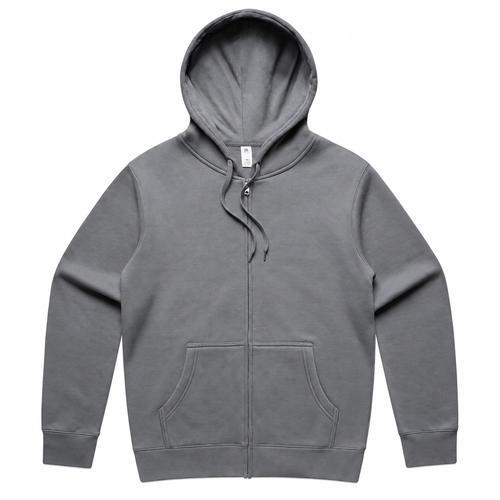 AS Colour Mens Stencil Zip Up Hoody Gravel