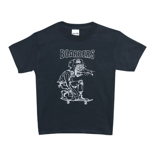 Boarders Skate Rat Black Youth Tee [Size: Large]