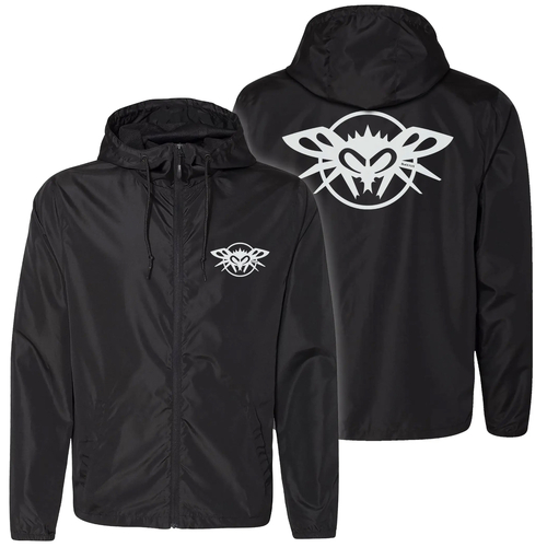 Black Flys Team Rider Phantom Black Windbreaker Jacket