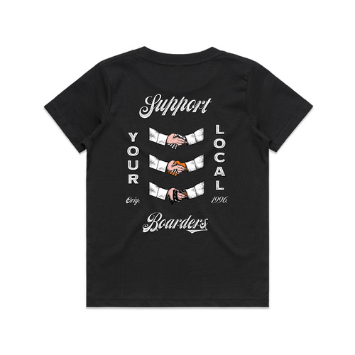 Boarders Support Your Local Black Youth Tee [Size: Large]