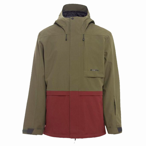Bonfire Vector Shell Olive Mens 15K 2021 Snowboard Jacket [Size: Small]