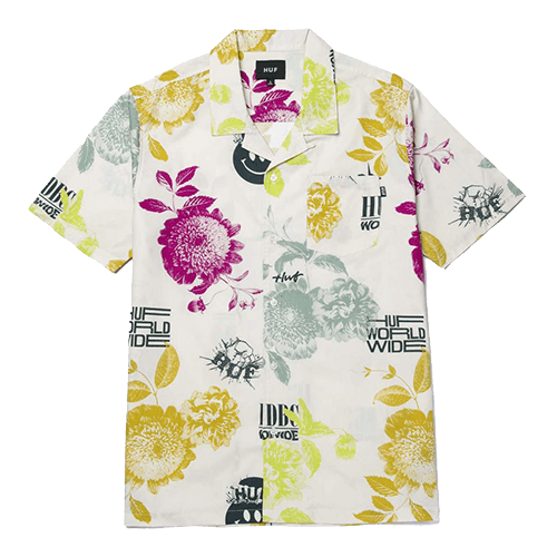 HUF Bloom Resort Mens Short Sleeve Top