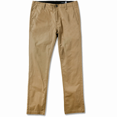Volcom Vmonty Stretch Khaki Youth Chino Pants [Size: 12]