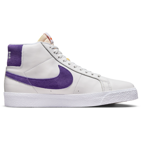 Nike SB Zoom Blazer Mid ISO White Court Purple Mens Skateboard Shoes [Size: 9]