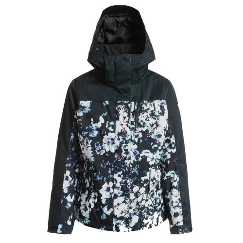 Roxy Jetty Block Black Flowers Womens 10K 2023 Snowboard Jacket [Size: Small]