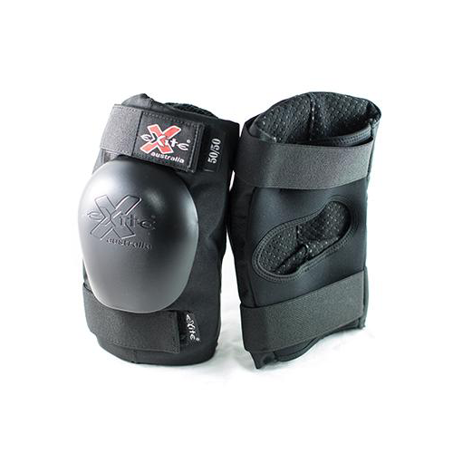 Exite 50/50 Black Elbow Pads [Size: Small]