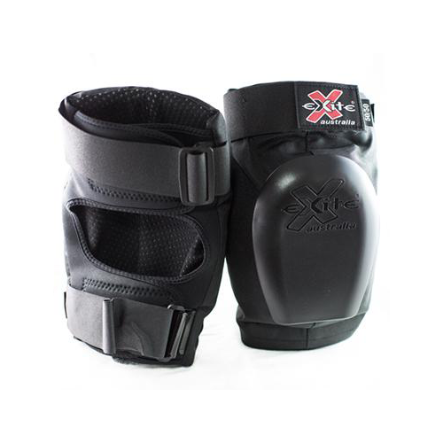Exite 50/50 Black Knee Pads [Size: Small]