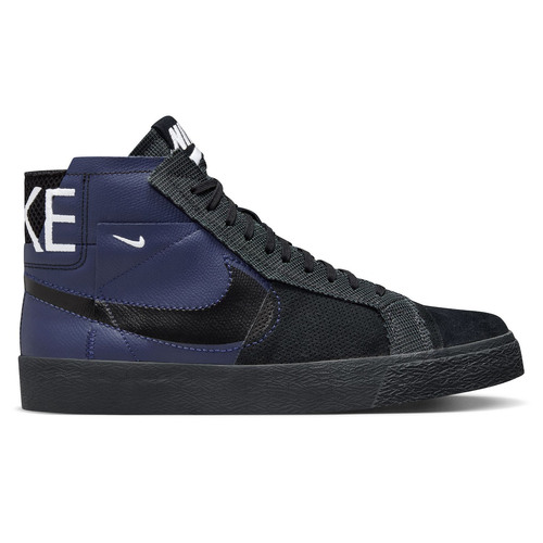 Nike SB Zoom Blazer Mid Premium Midnight Navy Black Skateboard Shoes [Size: 9]