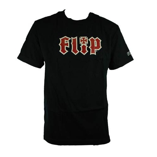 Flip HKD Logo Black Mens Short Sleeve Tee [Size: Large]