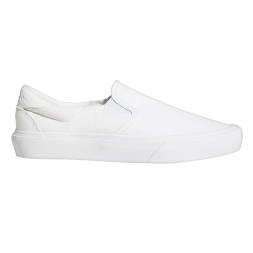 Adidas Court Rallye Slip White White Black Unisex Skateboard Shoes [Size: 8]