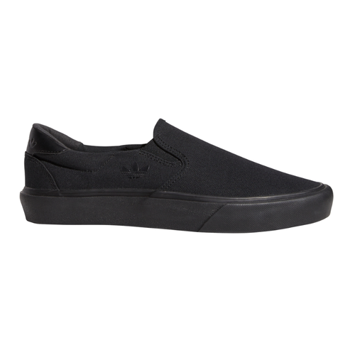 Adidas Court Rallye Slip Black Black Black Unisex Skateboard Shoes [Size: 8]