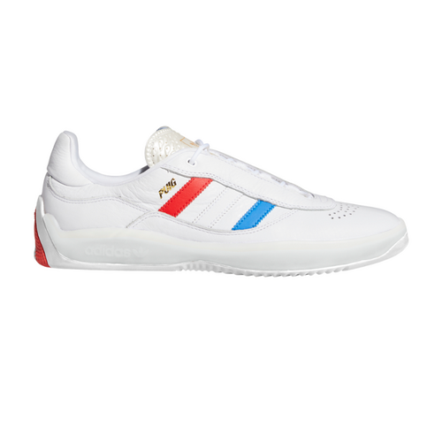 Adidas Puig White Blue Bird Vivid Red Mens Skateboard Shoes [Size: 10]