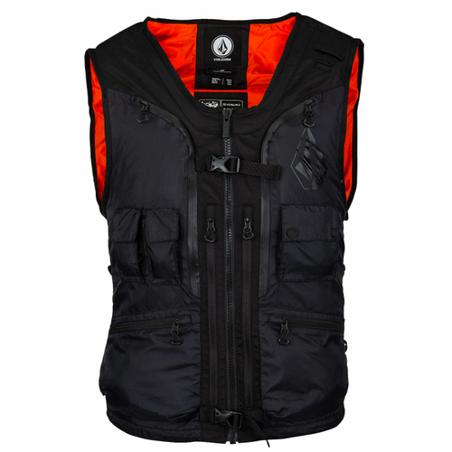Volcom Iguchi Slack Black Mens 2021 Snowboard Vest [Size: Medium]