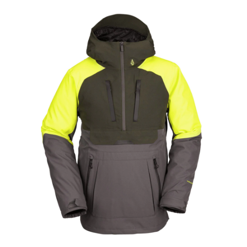Volcom Brighton Pullover Dark Green Mens 15K 2022 Snowboard Anorak Jacket [Size: Small]