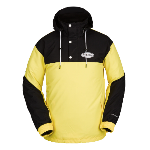 Volcom Longo Faded Lemon Mens 10K 2022 Snowboard Anorak Jacket [Size: Small]