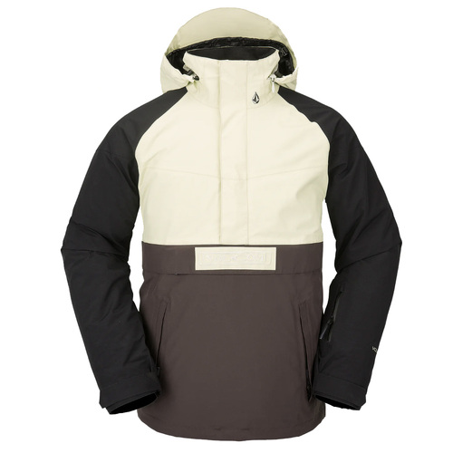 Volcom Mello Pullover Khaki Gore-tex 2024 Mens Snowboard Anorak Jacket [Size: Small]