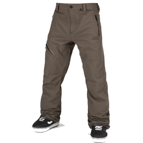 Volcom L Gore-Tex Dark Teak Mens 2023 Snowboard Pants [Size: X-Large]