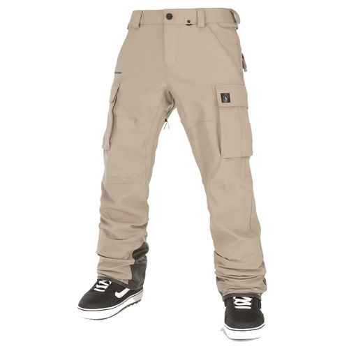 Volcom New Articulated Dark Khaki Mens 15K 2023 Snowboard Pants [Size: Large]