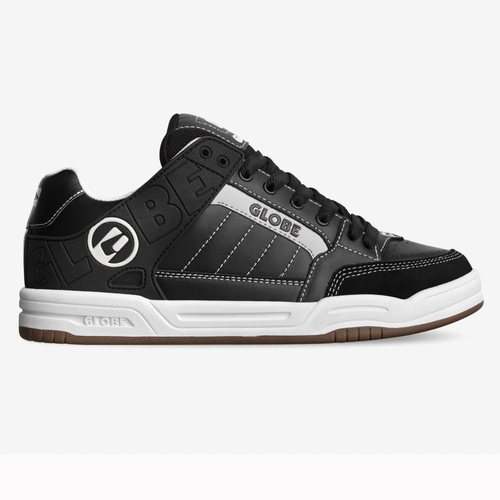 Globe Tilt Black White Stitch Mens Skateboard Shoes [Size: 10]