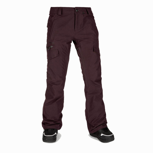 Volcom Aston Gore-Tex Black Red Womens 2021 Snowboard Pants [Size: Medium]