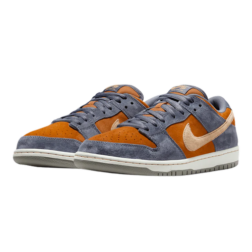 Nike SB Dunk Low Pro Light Carbon Sesame Monarch Mens Skate Shoes