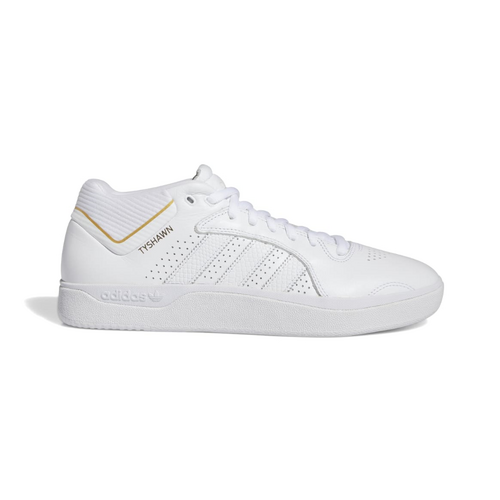 Adidas Tyshawn White White Gold Mens Skateboard Shoes [Size: 9]