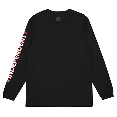 Independent Bar Cross Black Youth Long Sleeve Tee [Size: 8]