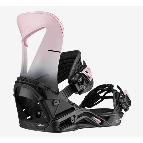 Salomon Hologram Black Pink Womens 2020 Snowboard Bindings [Size: Medium]