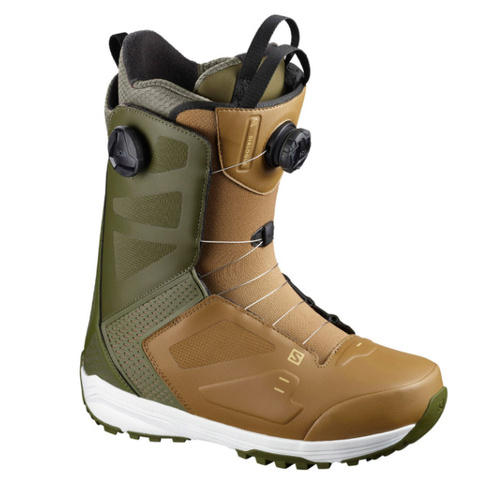 Salomon Dialogue Dual Boa Olive Night Mens 2022 Snowboard Boots [Size: 9]