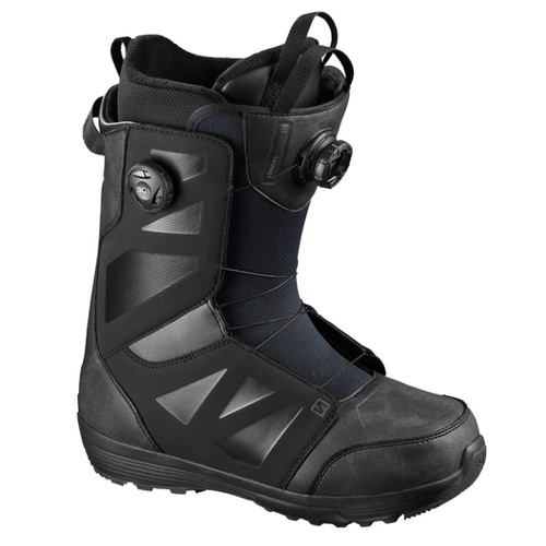 Salomon Launch Boa SJ Boa Black Black Mens 2021 Snowboard Boots [Size: 11]