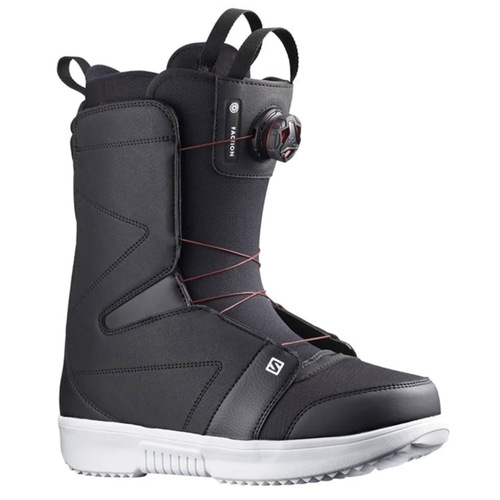Salomon Faction Boa Black Black White Mens 2023 Snowboard Boots [Size: 11]