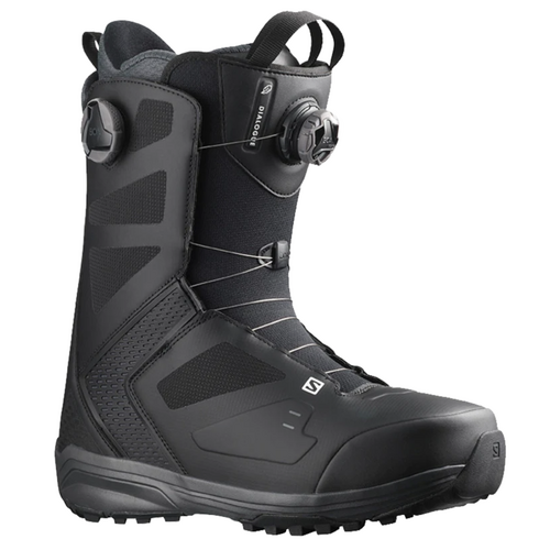 Salomon Dialogue Dual Boa Wide Black Mens 2023 Snowboard Boots [Size: 11.5]