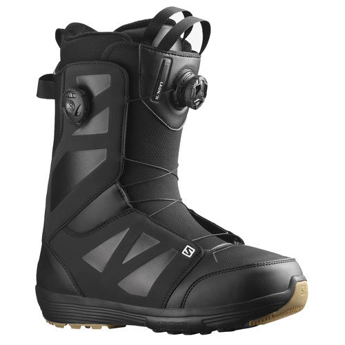 Salomon Launch Boa SJ Boa Black Mens 2023 Snowboard Boots [Size: 12.5]
