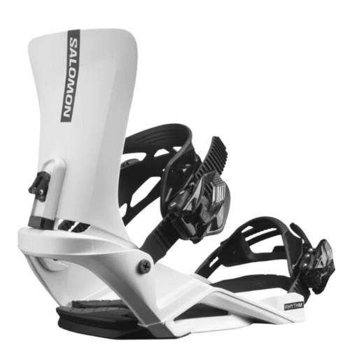 Salomon Rhythm White Unisex 2024 Snowboard Bindings [Size: Large]