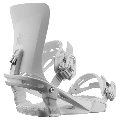 Salomon Nesta White Womens 2024 Snowboard Bindings [Size: Small]