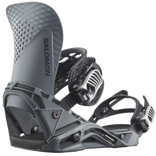 Salomon Hologram Grey Pinstripe Unisex 2024 Snowboard Bindings