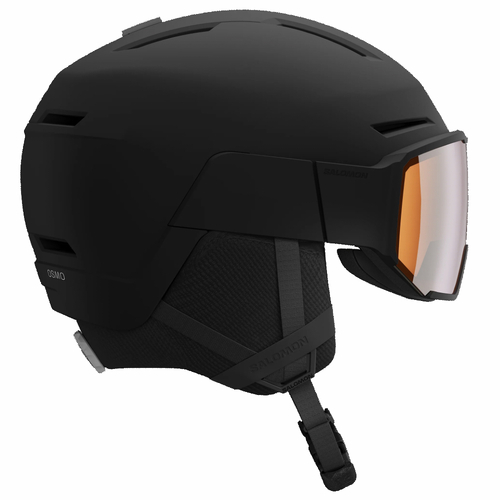 Salomon Osmo Black Snowboard Ski All in One Goggle Helmet