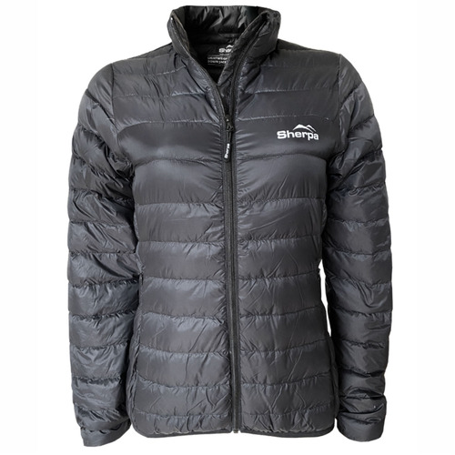 Sherpa Lightweight 650+ Down Puffer Jacket Mid Layer Black Womens [Size: 8]