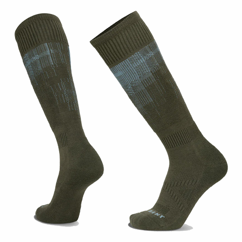 LéBent Light Cushion Dark Eucalypt Snowboard Ski Socks