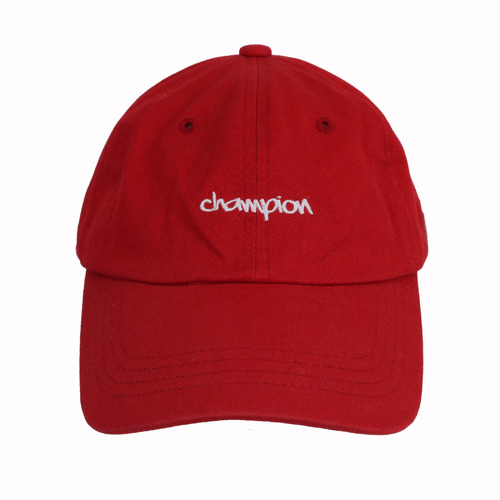 Champion Alternative Logo Red Baseball Cap Hat Used Vintage