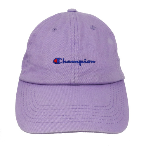 Champion Embroided Logo Violet Baseball Cap Hat Used Vintage