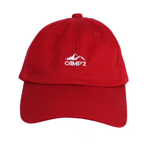 Camp 7 Japan Red Dad Baseball Cap Hat Used Vintage