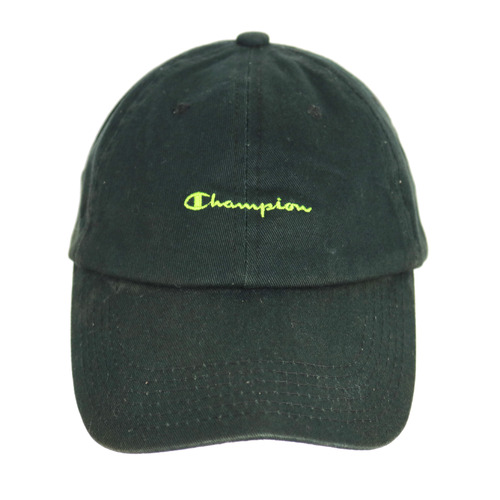 Champion Green Embroidered Cap Hat Used Vintage