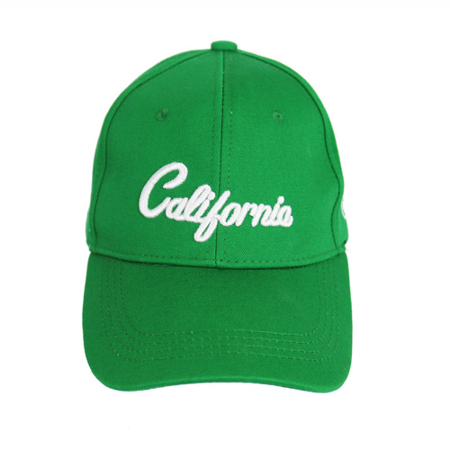 California Green Embroidered Cap Hat Used Vintage