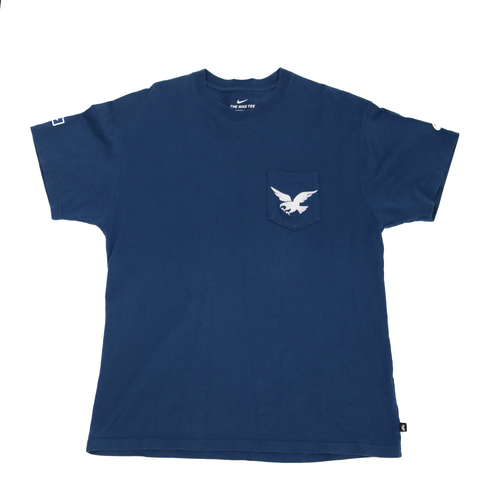 Nike Embroidered Eagle X-Large Navy Nike SB T-Shirt Used Vintage