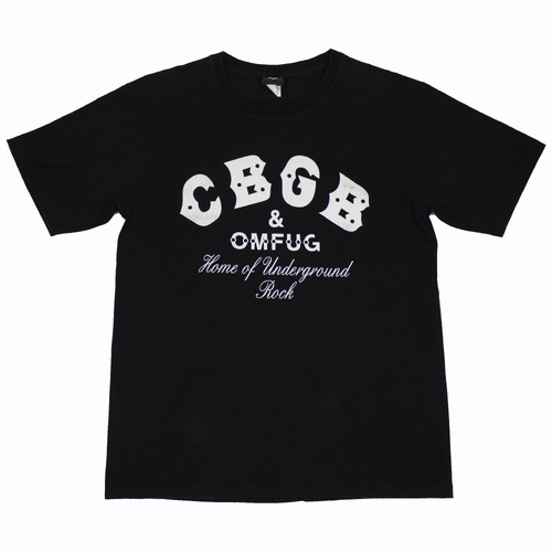 GTS CBGB & OMFUG Underground Printed Medium T-Shirt Used Vintage