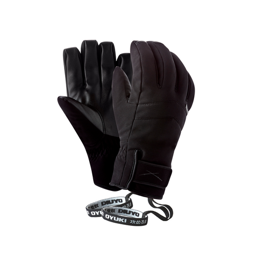 Oyuki Yoshi Black Mens Snowboard Gloves [Size: Large]