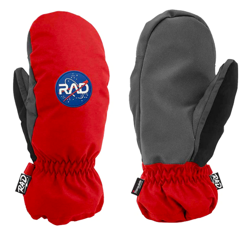 Rad Space Red Junior Snowboard Mitts [Size: Medium]