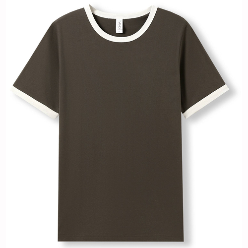 Ramo Unisex Ringer T-Shirt Brown Bone [Size: Large]