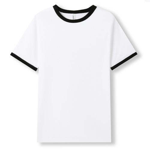 Ramo Unisex Ringer T-Shirt White Black